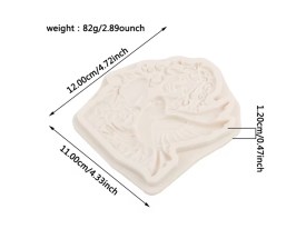 Molde silicona mujer con paloma